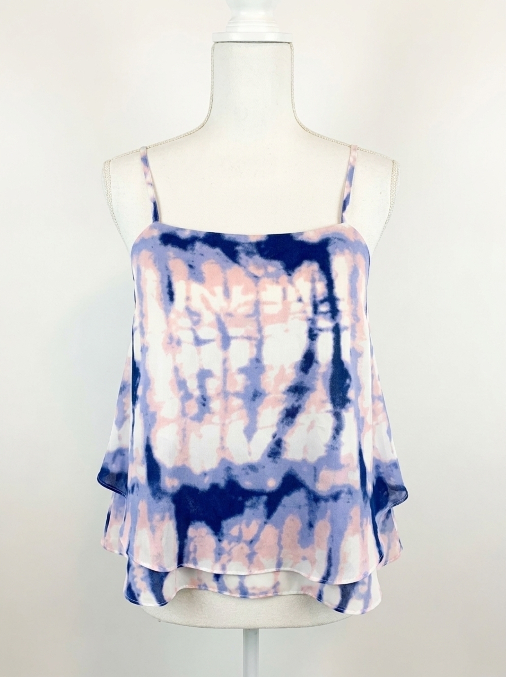 NEW SHE + SKY tie dye camisole in pink and purple